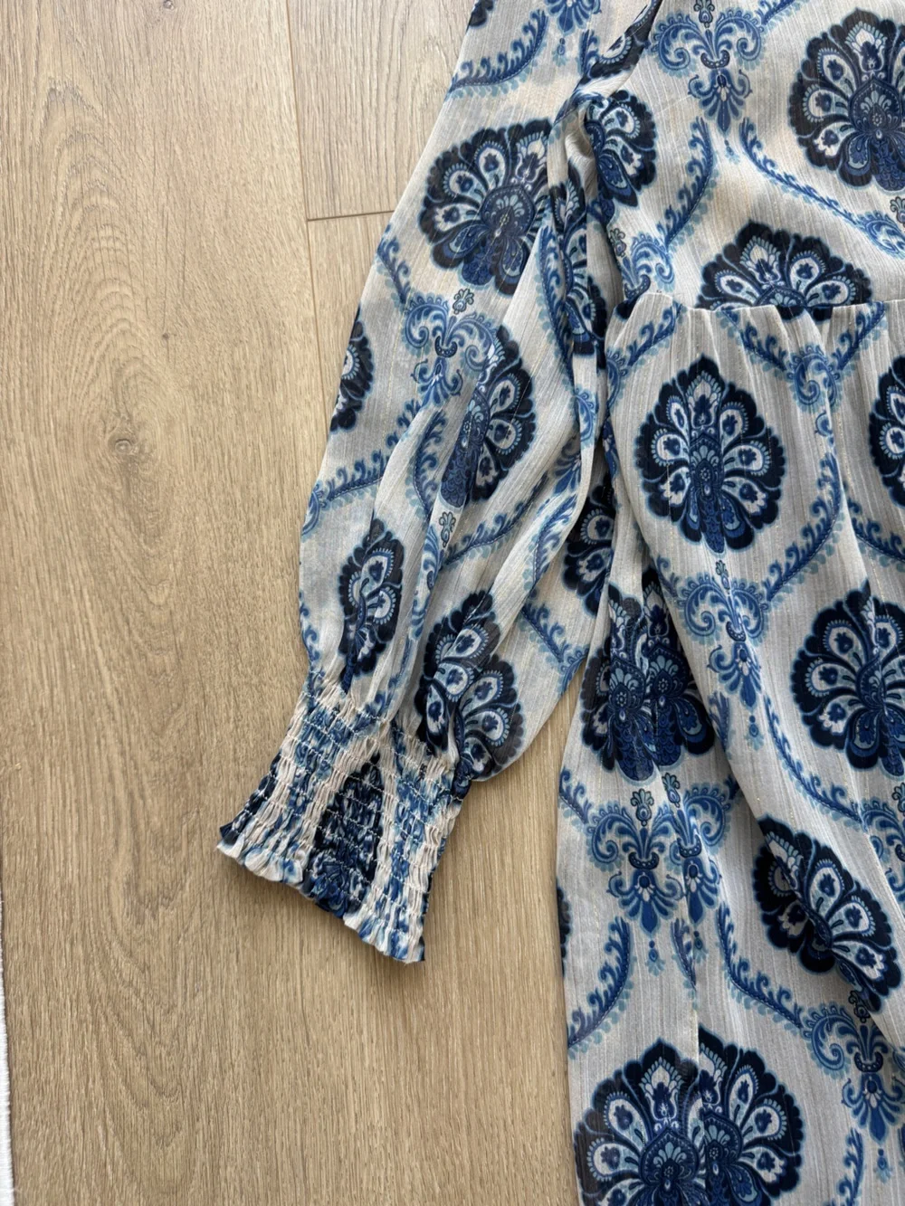 Zara Blue Floral Maxi Dress